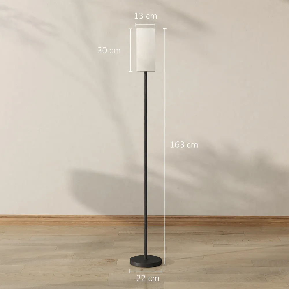 Nancy's Godiasco Vloerlamp - Staande Lamp - Voetschakelaar - Zwart / Wit Aosom
