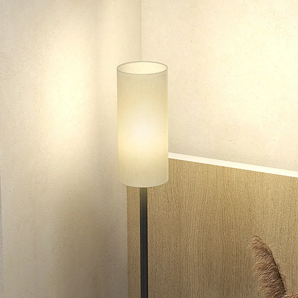Nancy's Godiasco Vloerlamp - Staande Lamp - Voetschakelaar - Zwart / Wit Aosom