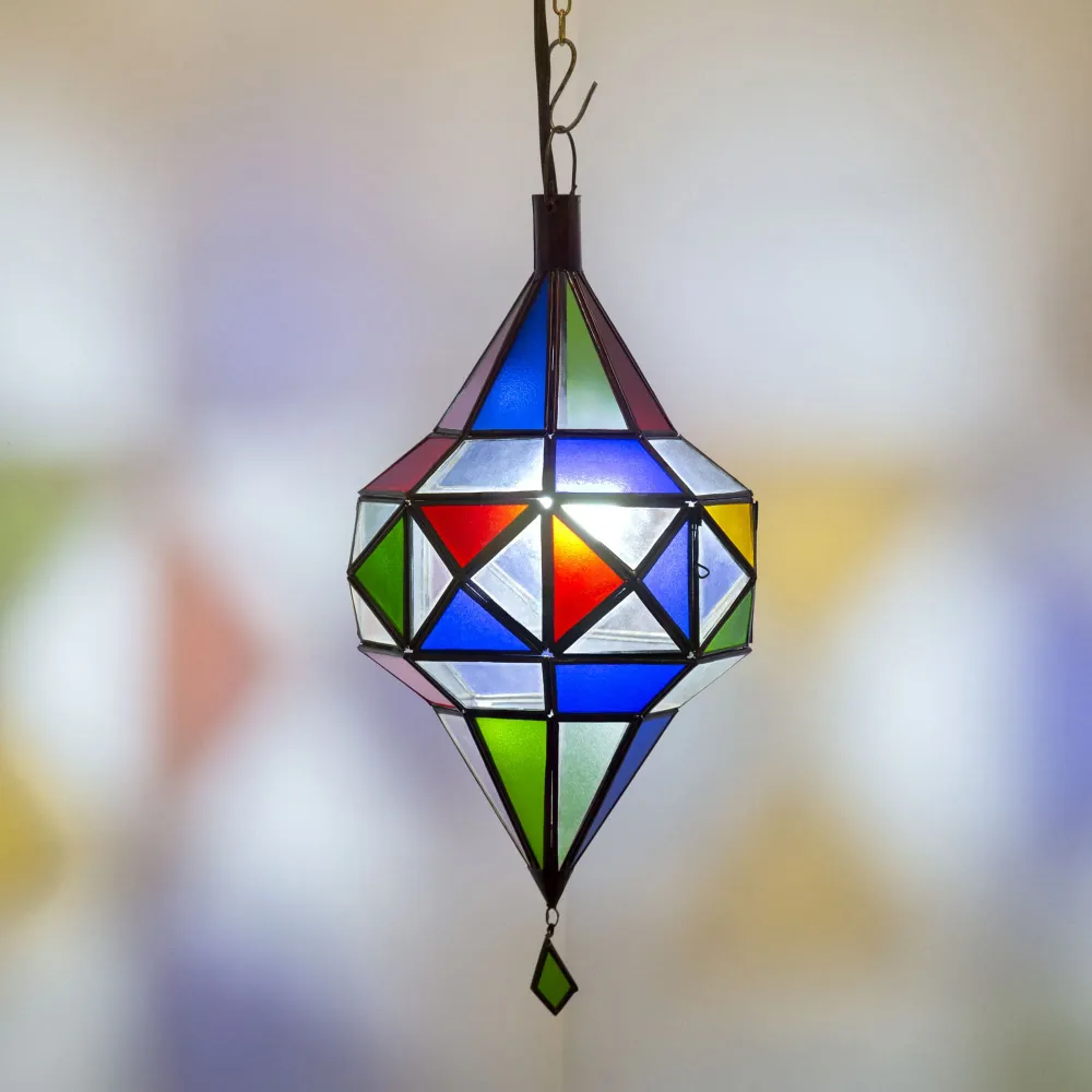 Arabisch gekleurde diamantglaslamp A22 45x22