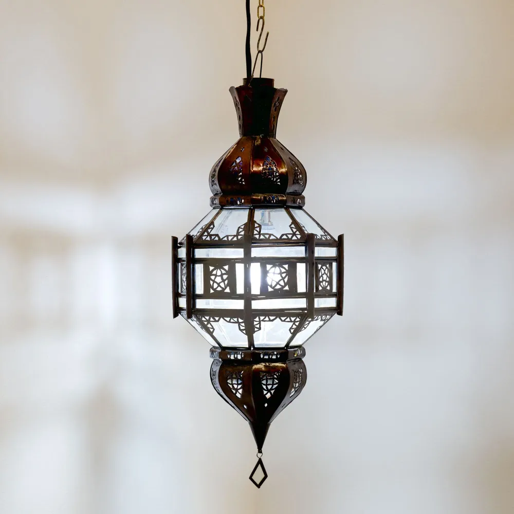 Arabische Achthoekige Glazen Lamp A9 55x25