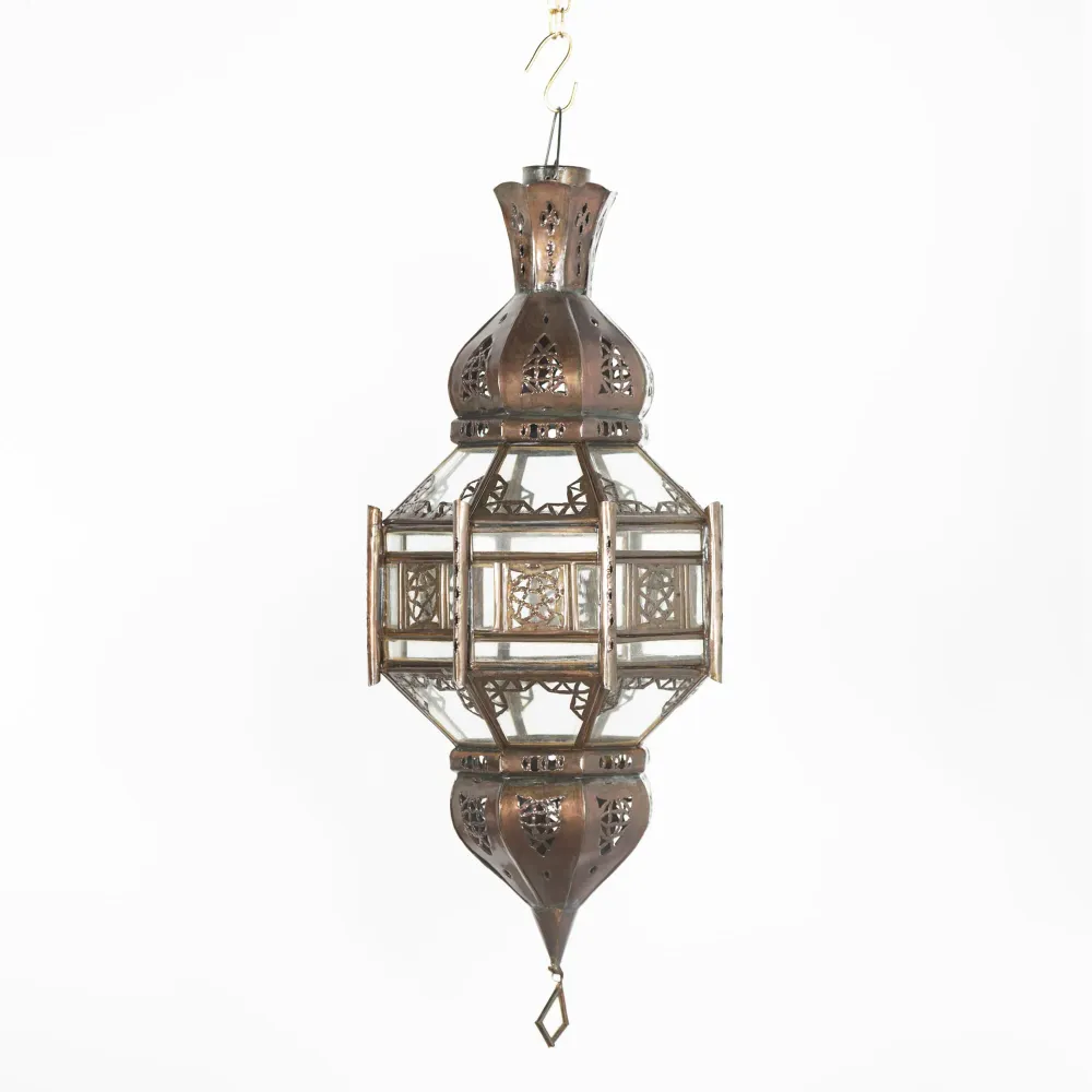 Arabische Achthoekige Glazen Lamp A9 55x25
