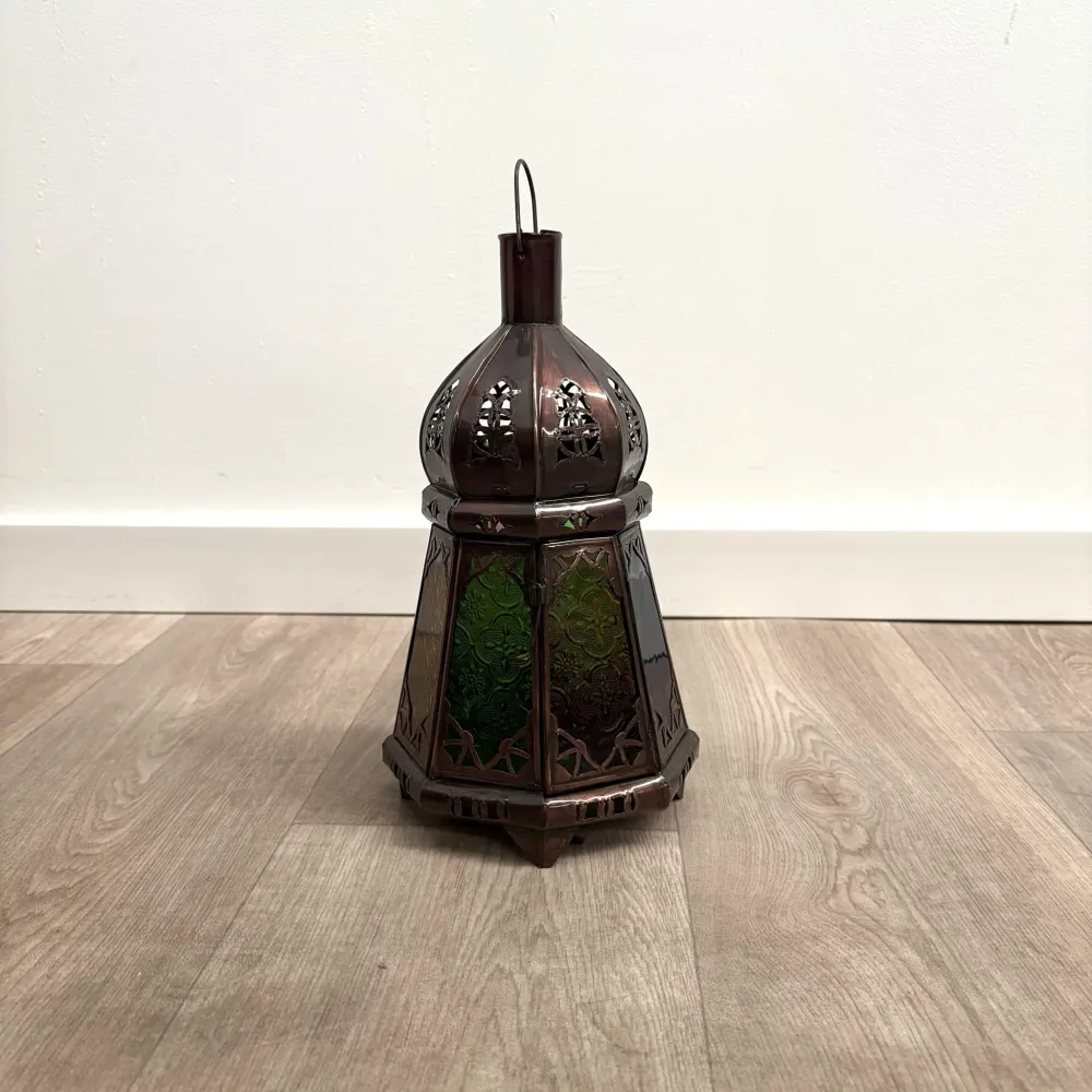 Arabische achthoekige glazen lantaarn MS2 33x17ø