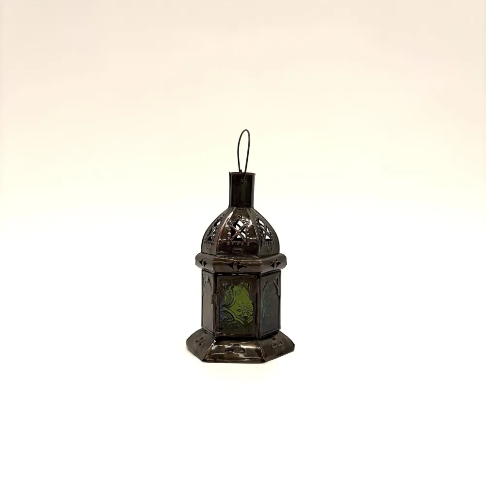 Arabische glazen kaarslantaarn MS1 20x10cm