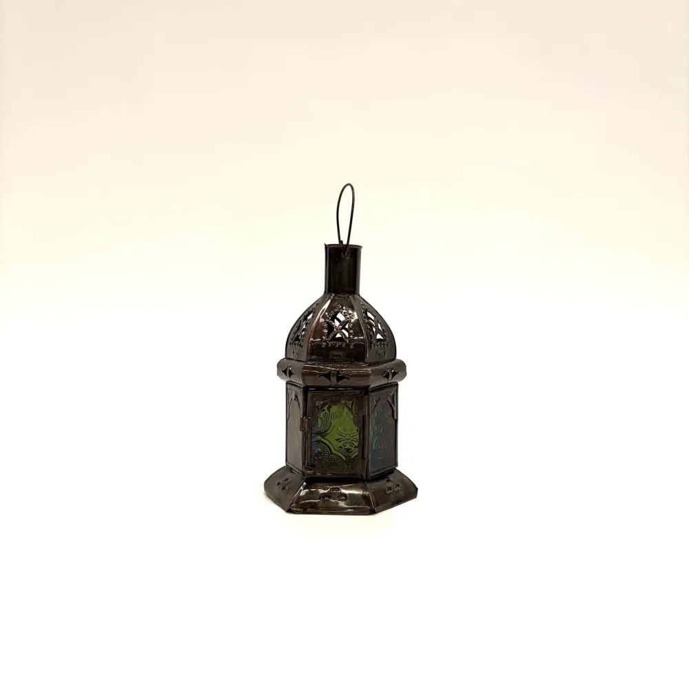 Arabische glazen kaarslantaarn MS1 20x10cm