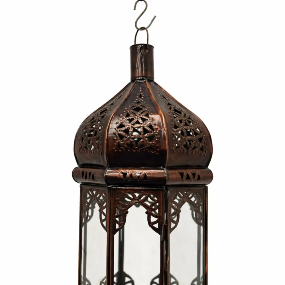 Arabische hanglamp transparant glas A4T 65cm