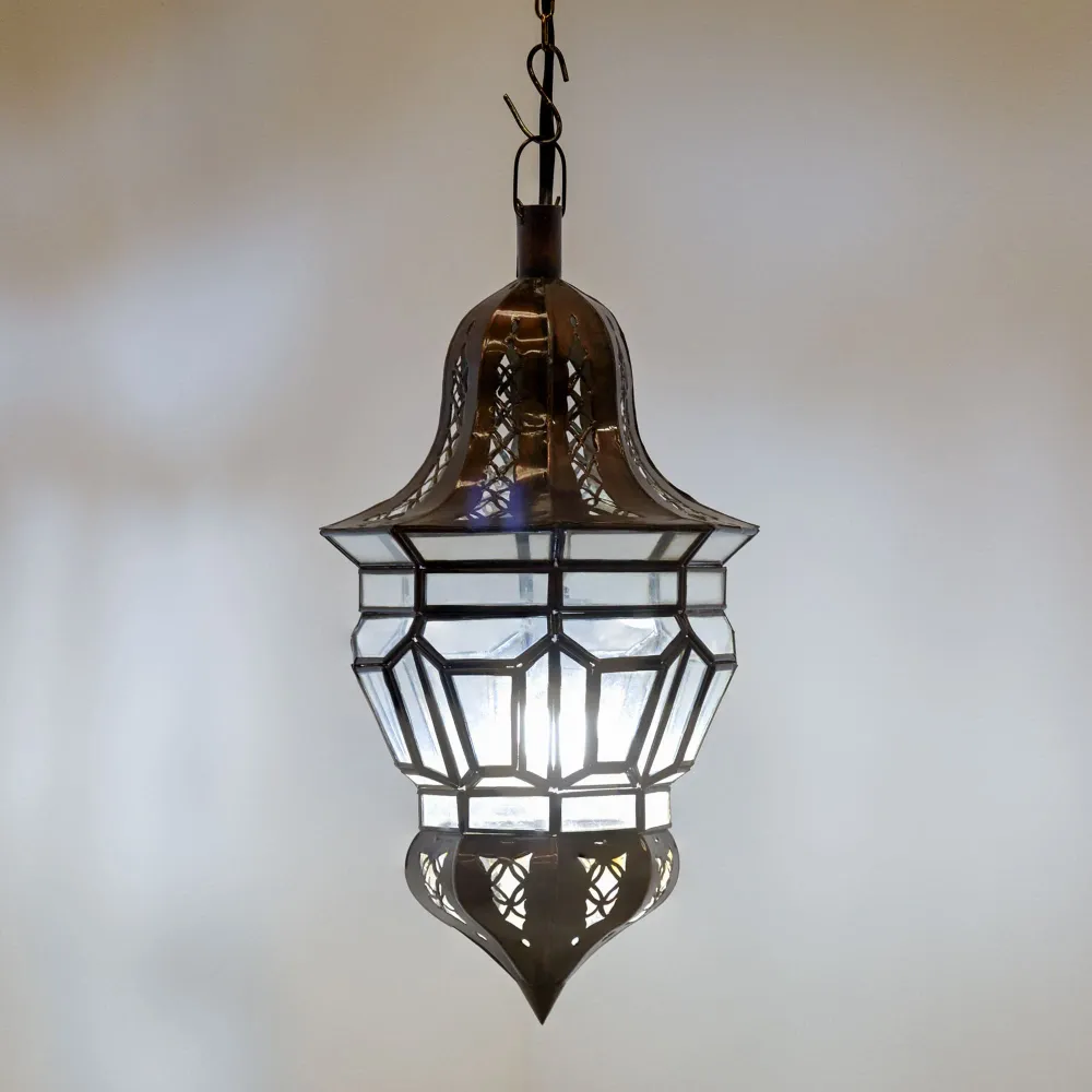 Arabische kristal- en gesmede lamp F8 42x21