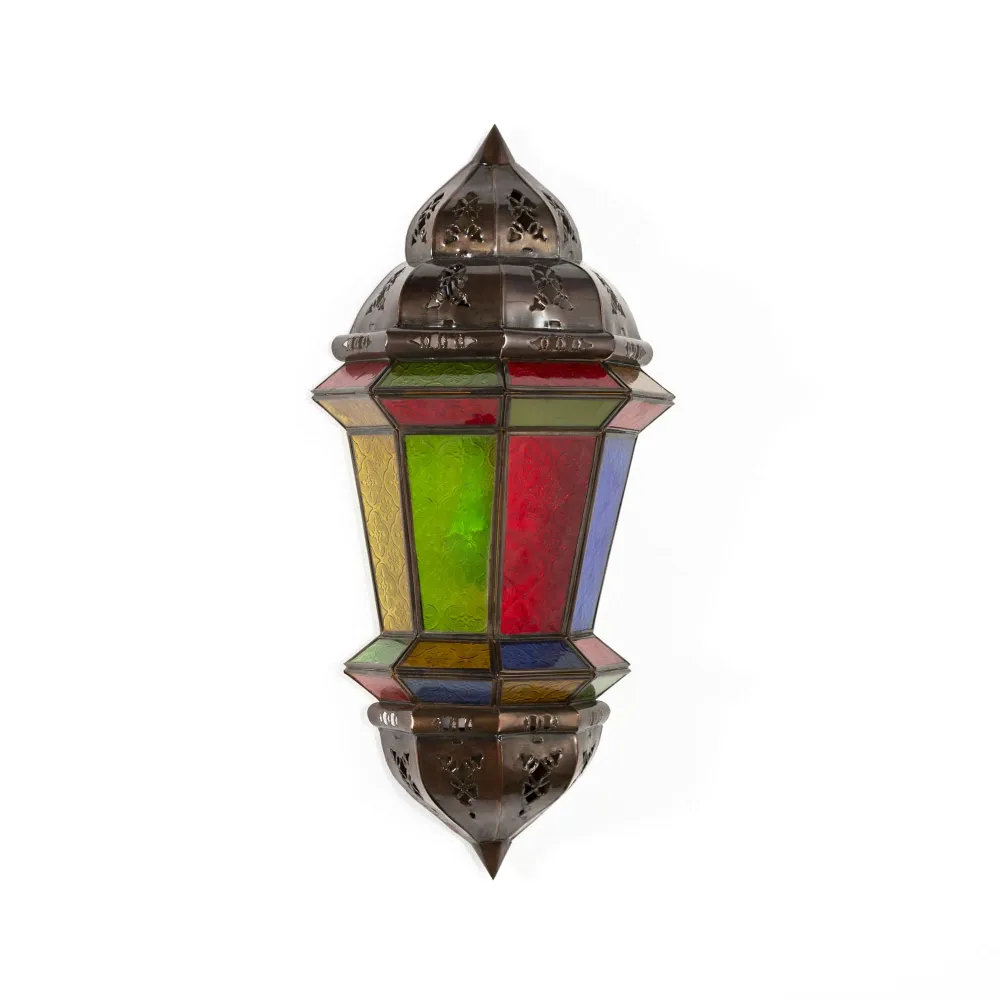 Arabische kristal en smeedijzeren Balut wandlamp