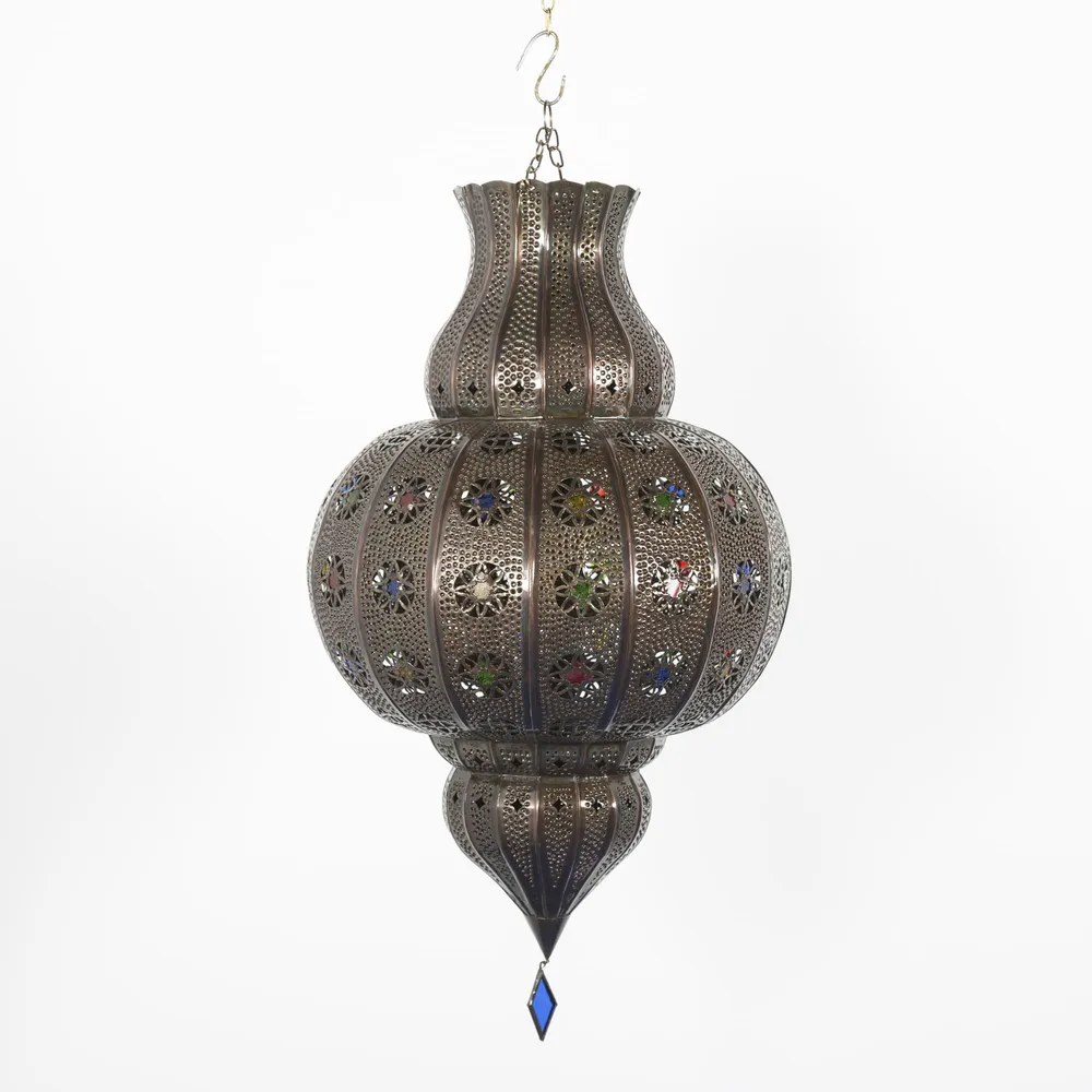 Arabische lamp van opengewerkt smeedijzer D1 59x34