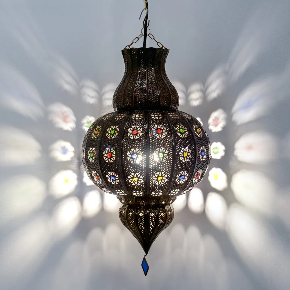 Arabische opengewerkte smederijlamp D1 59x34