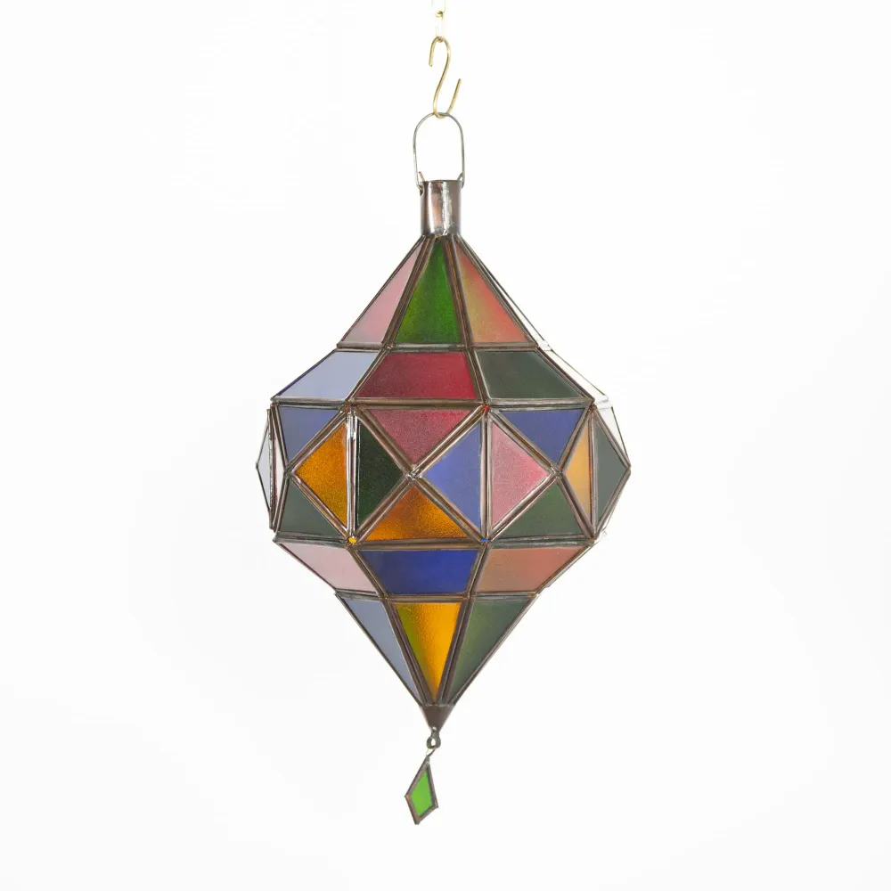 Arabische veelkleurige diamanten kristallen lamp A22B 45x22