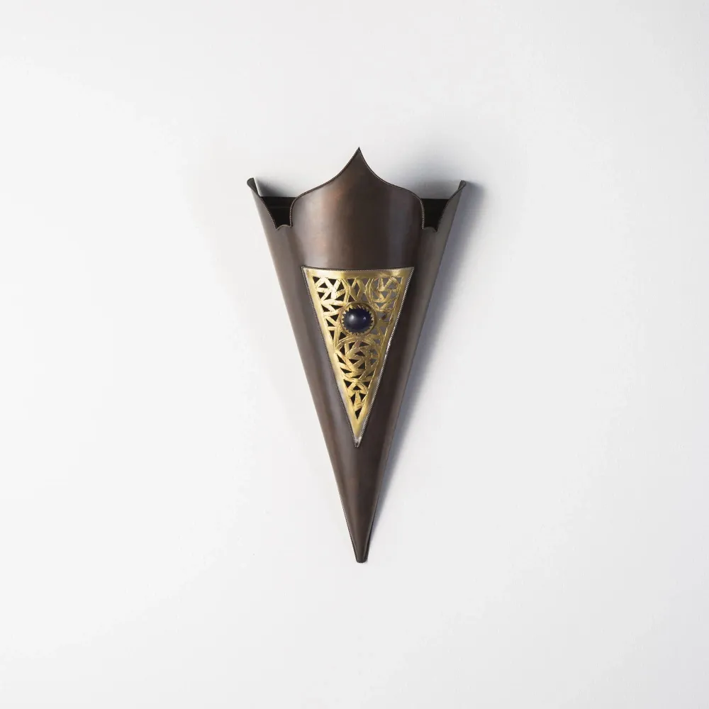 Arabische Yaribi koperen en messing wandlamp