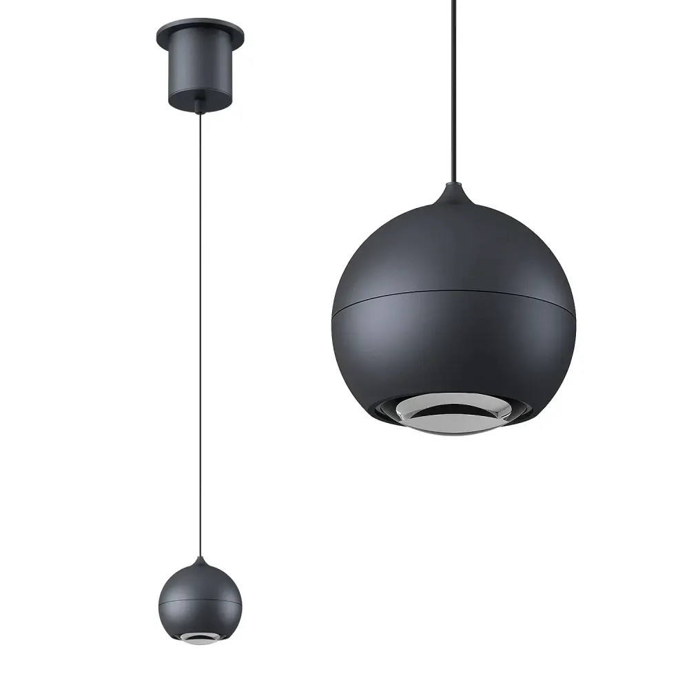 Artdelight hanglamp Miami - 1 lichts - 10 x 200 cm - zwart