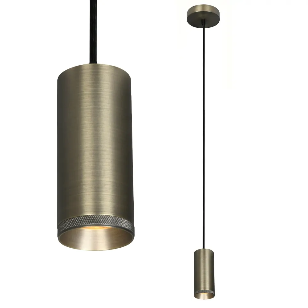 Artdelight hanglamp Milano - 1 lichts - 6.6 x 150 cm - brons