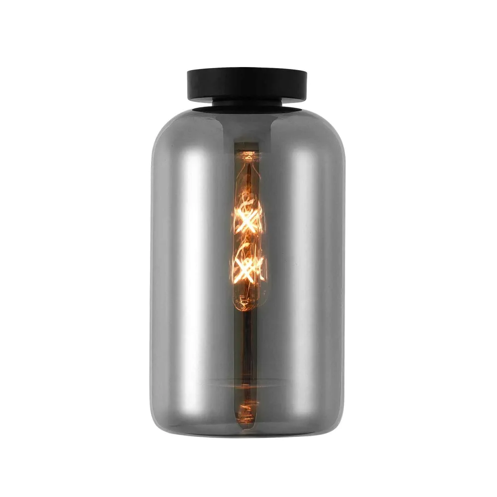 Artdelight plafondlamp Botany - 1 lichts - 18 x 33 cm - zwart