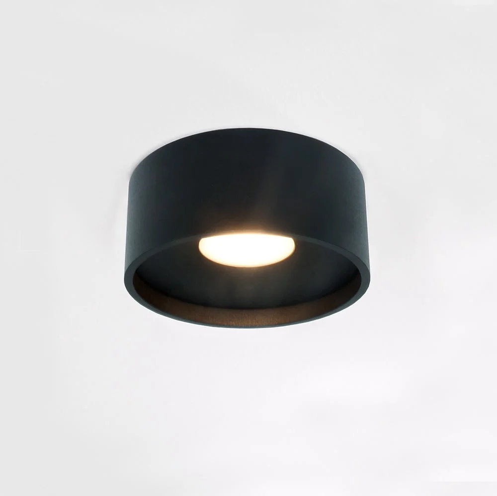 Artdelight plafondlamp Oran - 1 lichts - 12 x 5 cm - zwart