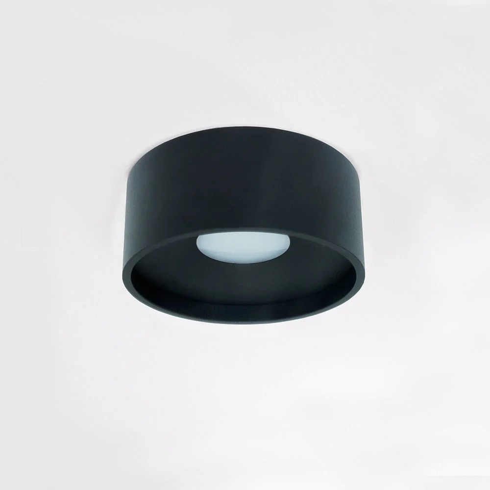 Artdelight plafondlamp Oran - 1 lichts - 12 x 5 cm - zwart