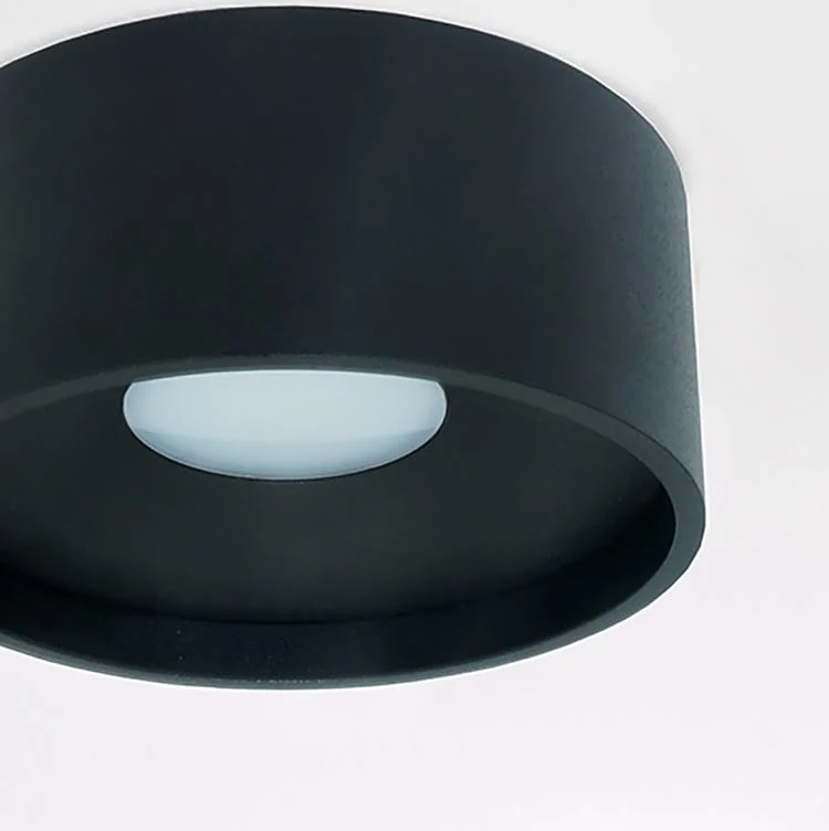 Artdelight plafondlamp Oran - 1 lichts - 12 x 5 cm - zwart