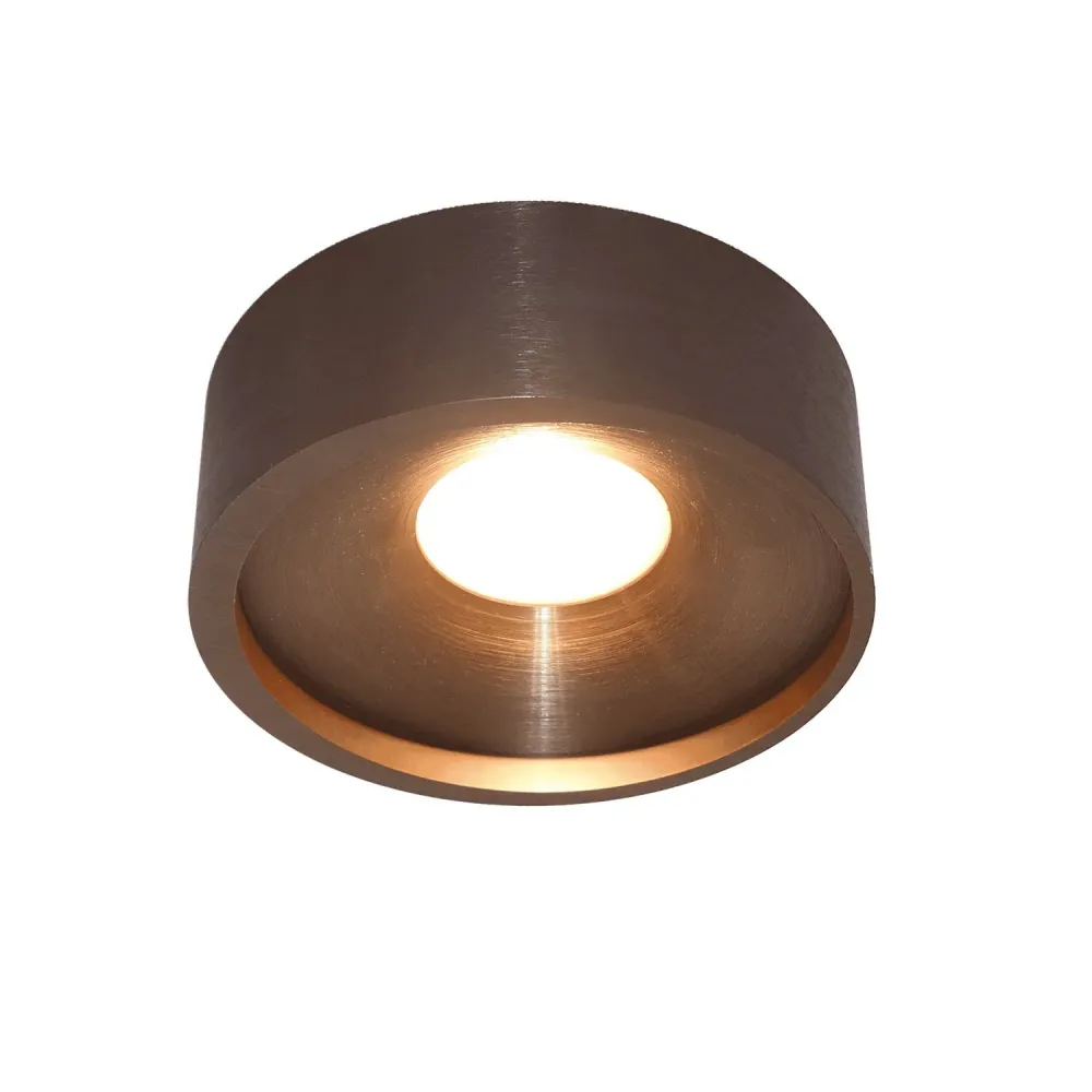 Artdelight plafondlamp Orlando - 1 lichts - 14 x 5 cm - mat brons