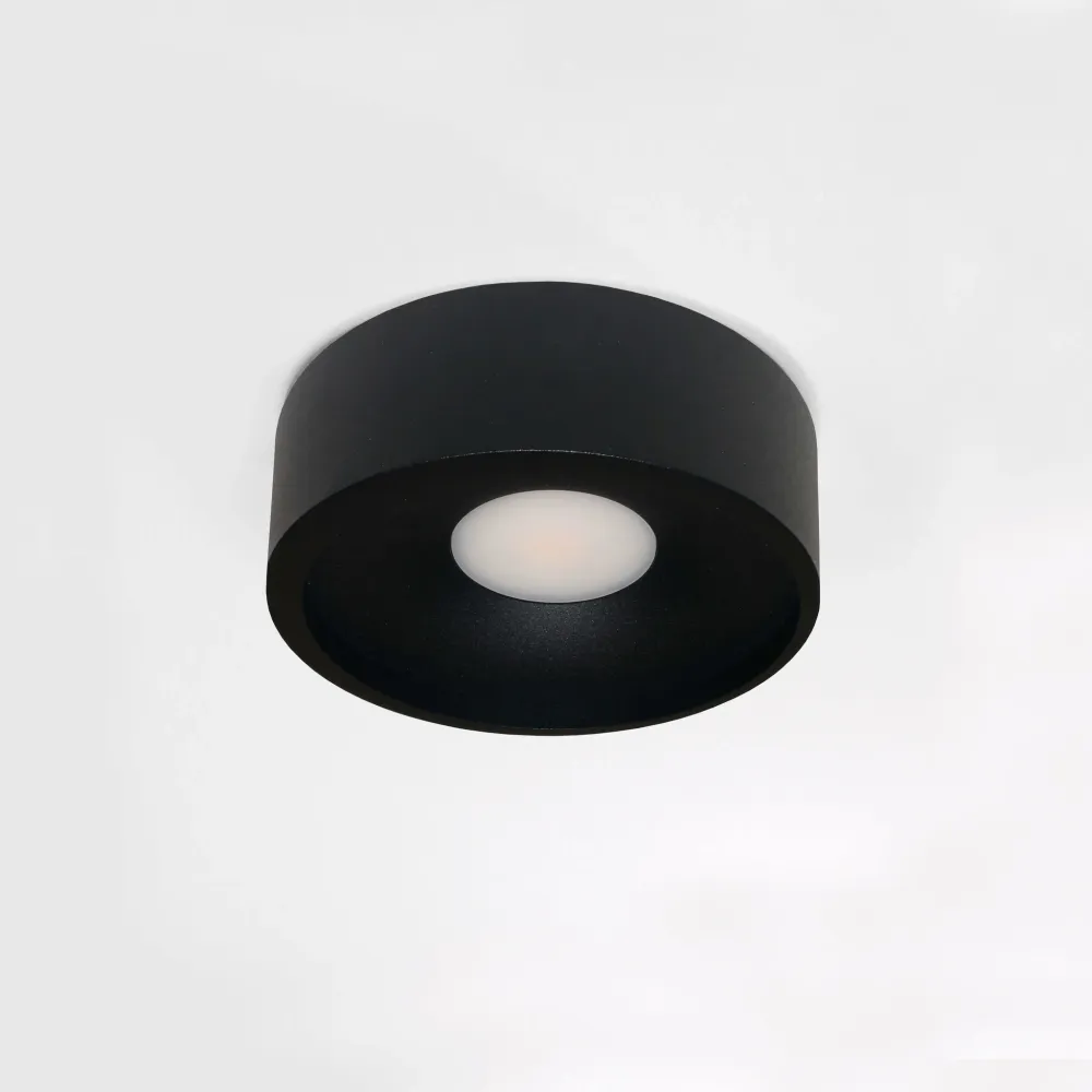 Artdelight plafondlamp Orlando - 1 lichts - 14 x 5 cm - zwart