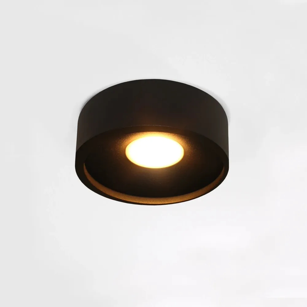 Artdelight plafondlamp Orlando - 1 lichts - 14 x 5 cm - zwart