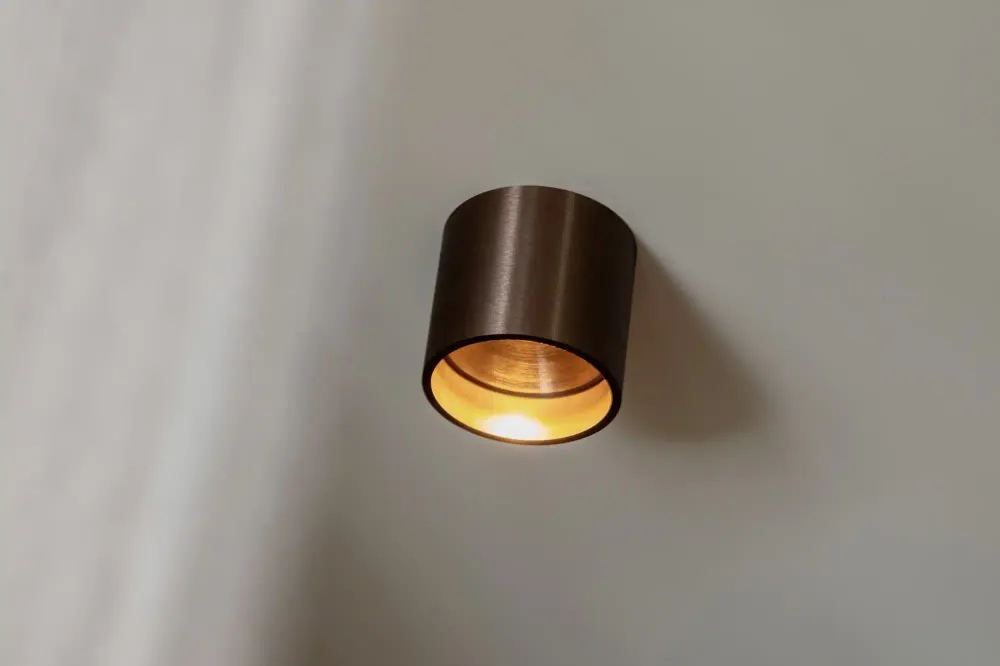 Artdelight plafondlamp Orleans - 1 lichts - 11 x 10 cm - brons