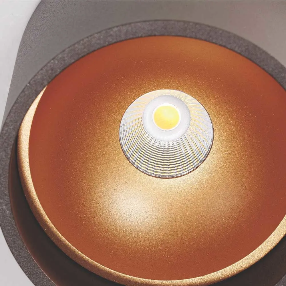 Artdelight plafondlamp Orleans - 1 lichts - 11 x 10 cm - zwart goud