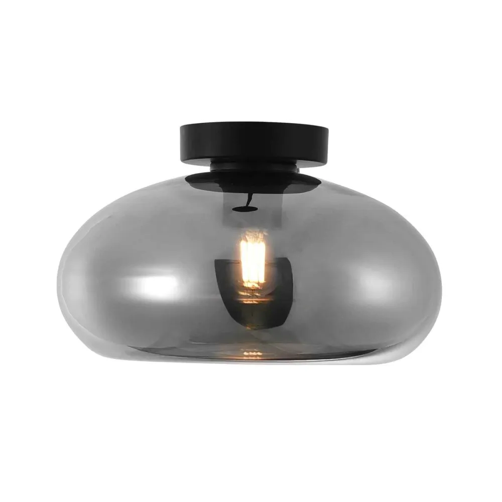 Artdelight plafondlamp Paradise - 1 lichts - 28 x 17 cm - zwart