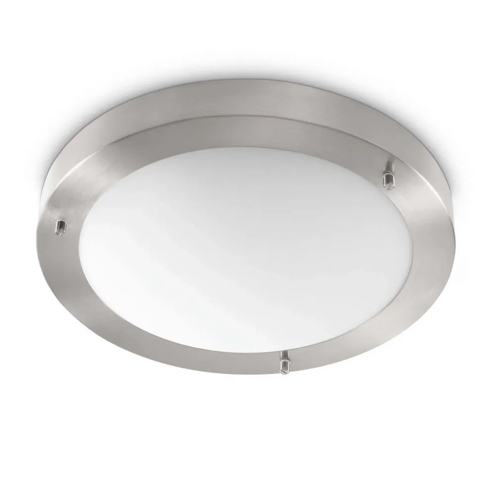 Artdelight plafondlamp Yuca - 1 lichts - 30 x 9 cm - mat-chroom