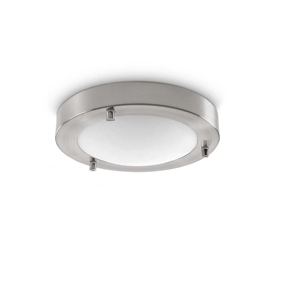 Artdelight plafondlamp Yuca - 1 lichts - 18 x 5 cm - mat-chroom