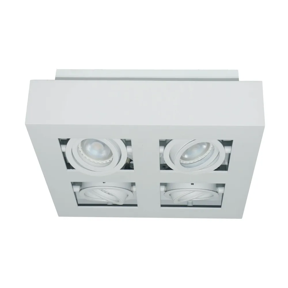 Artdelight spot Bosco - 4 lichts - 25 x 8.6 cm - wit