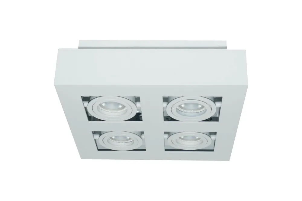 Artdelight spot Bosco - 4 lichts - 25 x 8.6 cm - wit