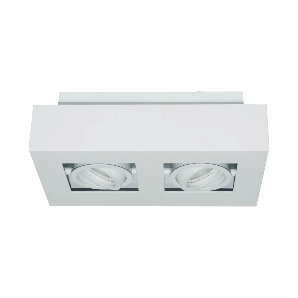 Artdelight spot Bosco - 2 lichts - 25 x 8.6 cm - wit