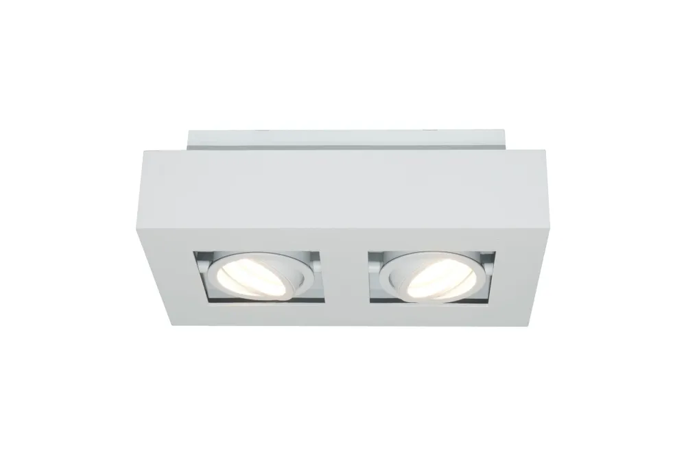 Artdelight spot Bosco - 2 lichts - 25 x 8.6 cm - wit