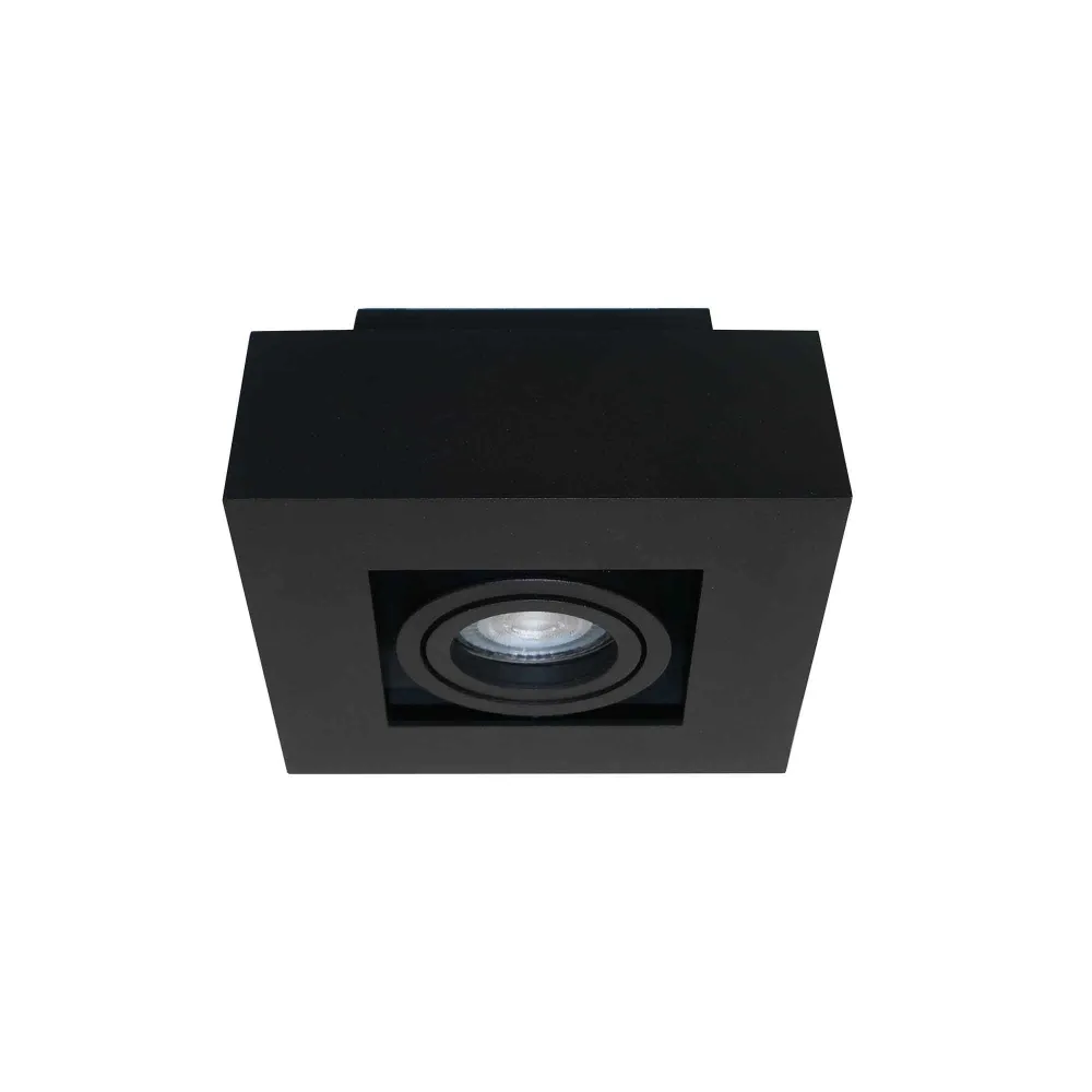 Artdelight spot Bosco - 1 lichts - 14 x 8.6 cm - zwart