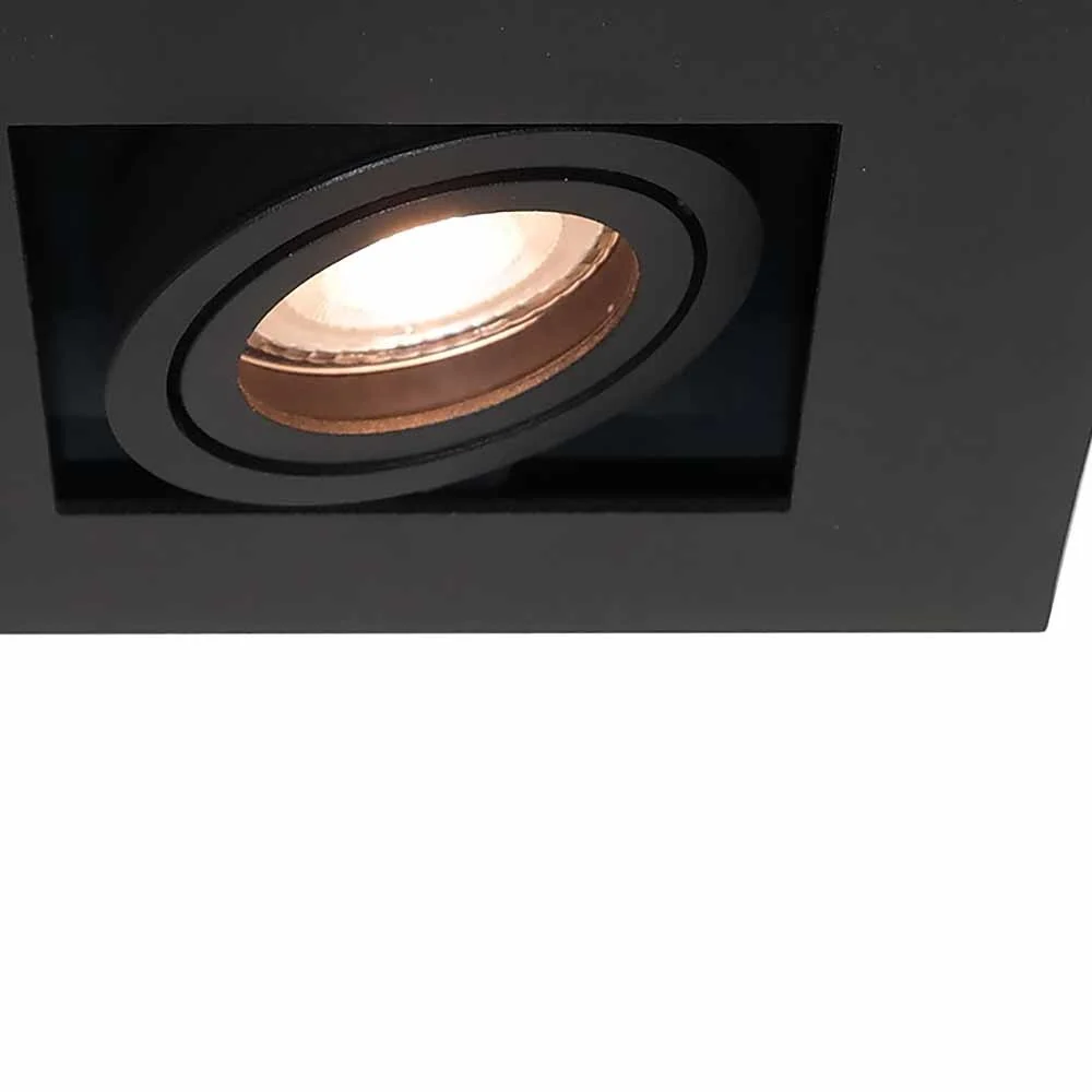 Artdelight spot Bosco - 1 lichts - 14 x 8.6 cm - zwart