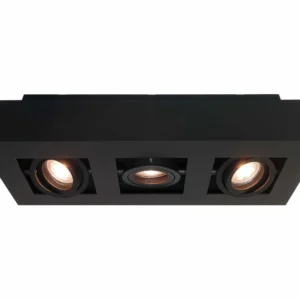 Artdelight spot Bosco - 3 lichts - 36 x 8.6 cm - zwart