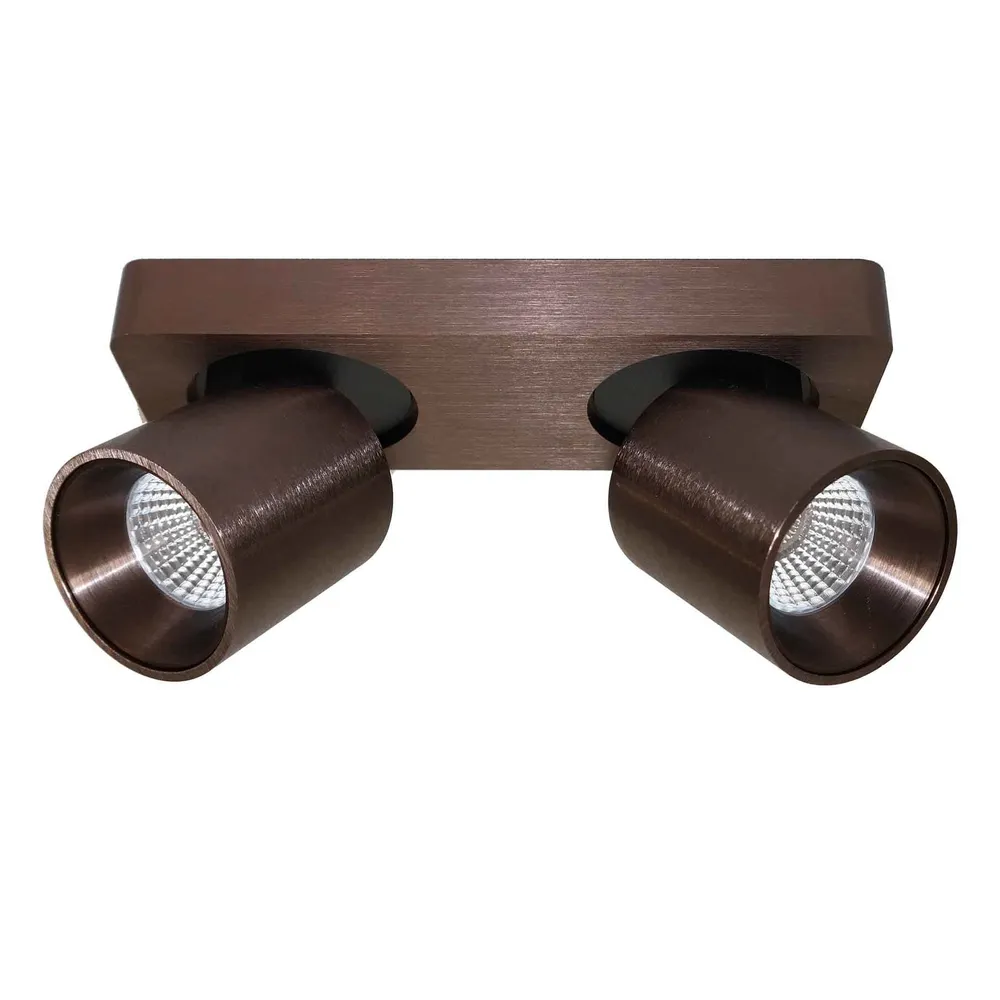 Artdelight spot Laguna - 2 lichts - 22 x 9.5 cm - mat brons