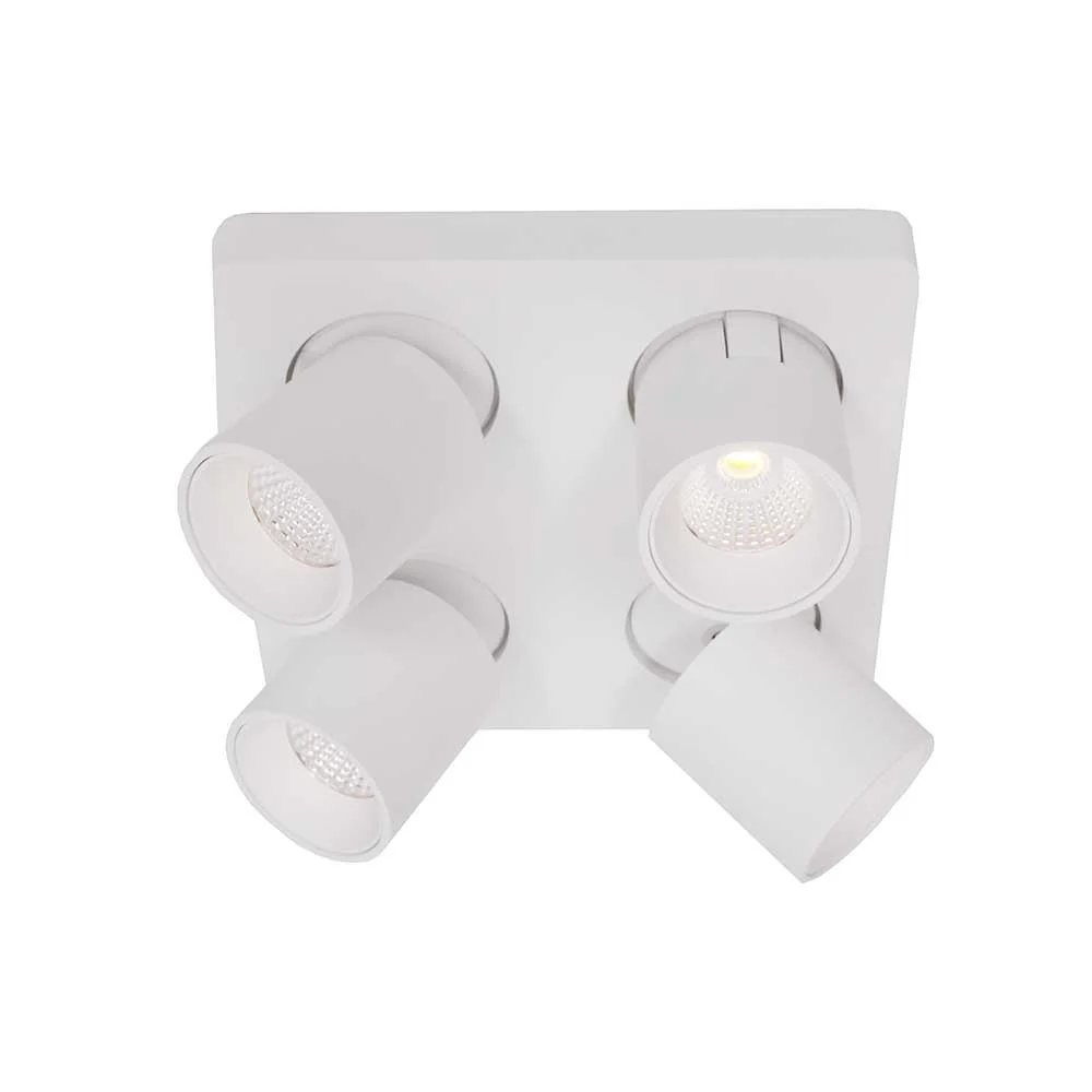 Artdelight spot Laguna - 4 lichts - 22 x 9.5 cm - wit