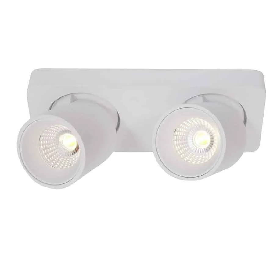 Artdelight spot Laguna - 2 lichts - 22 x 9.5 cm - wit