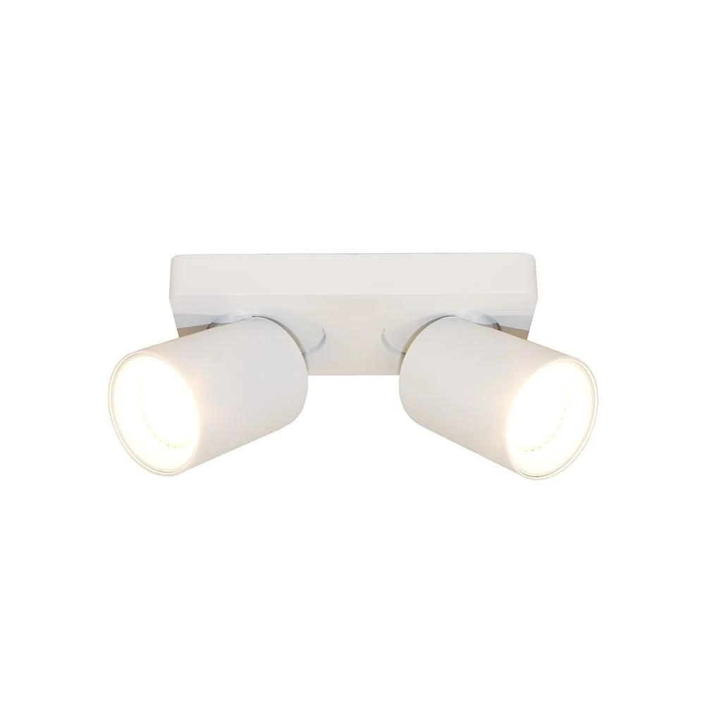 Artdelight spot Megano - 2 lichts - 20 x 11.5 cm - wit