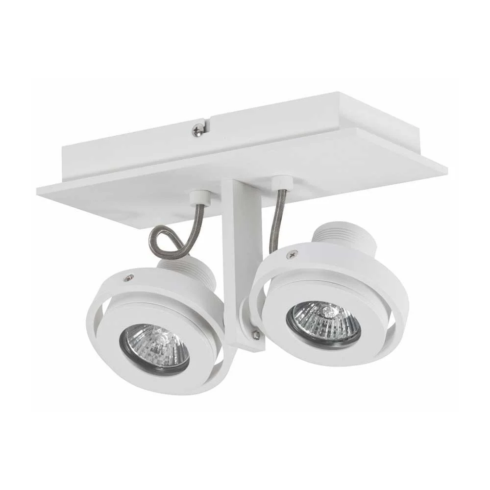 Artdelight spot Meist - 2 lichts - 23 x 15 cm - wit