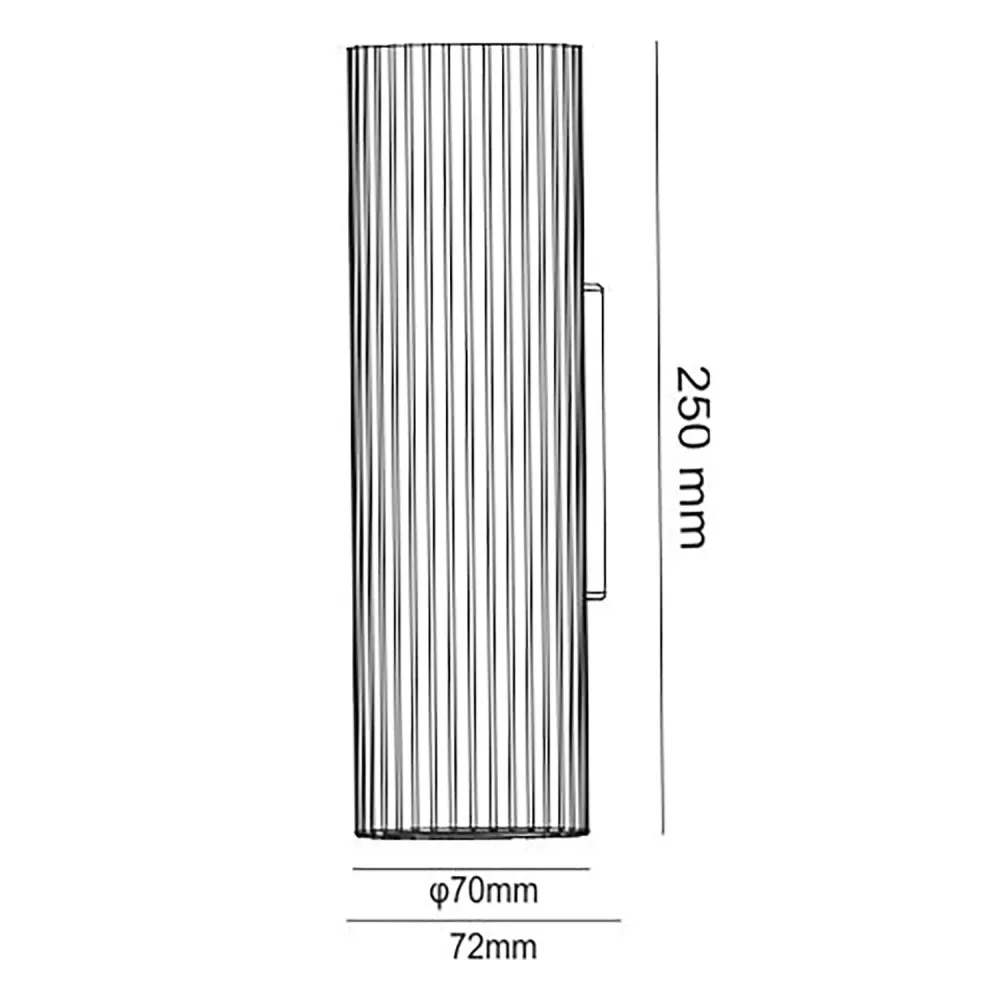 Artdelight wandlamp Brest - 2 lichts - 7 x 25 cm - wit