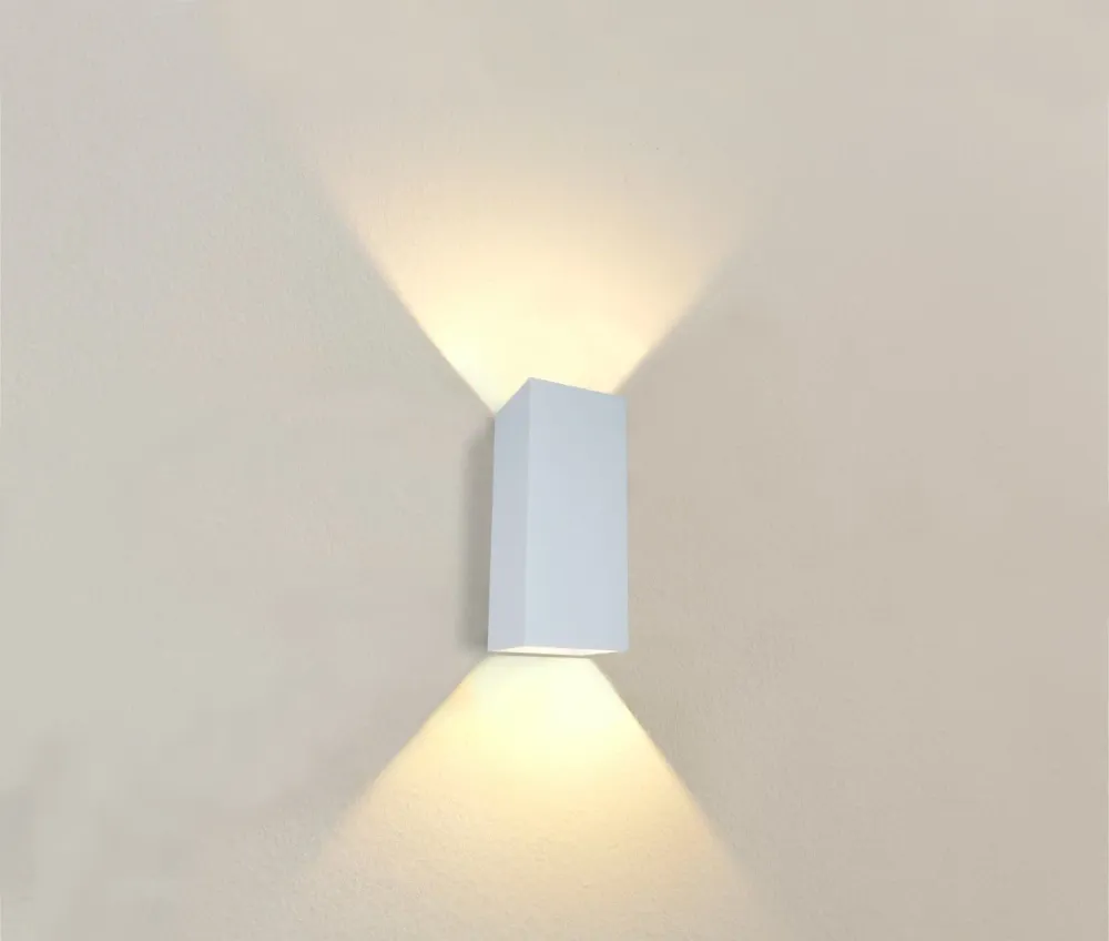Artdelight wandlamp Dante - 2 lichts - 9 x 24 cm - wit