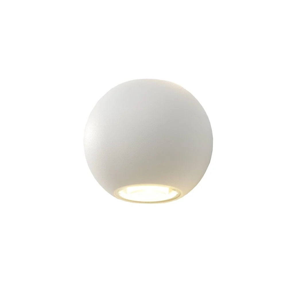 Artdelight wandlamp Denver - 2 lichts - 8.8 x 10 cm - wit