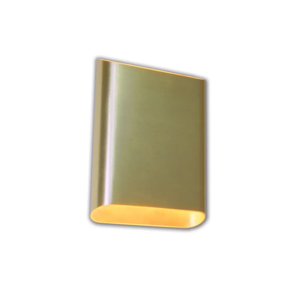 Artdelight wandlamp Diaz - 2 lichts - 4 x 20 cm - goud