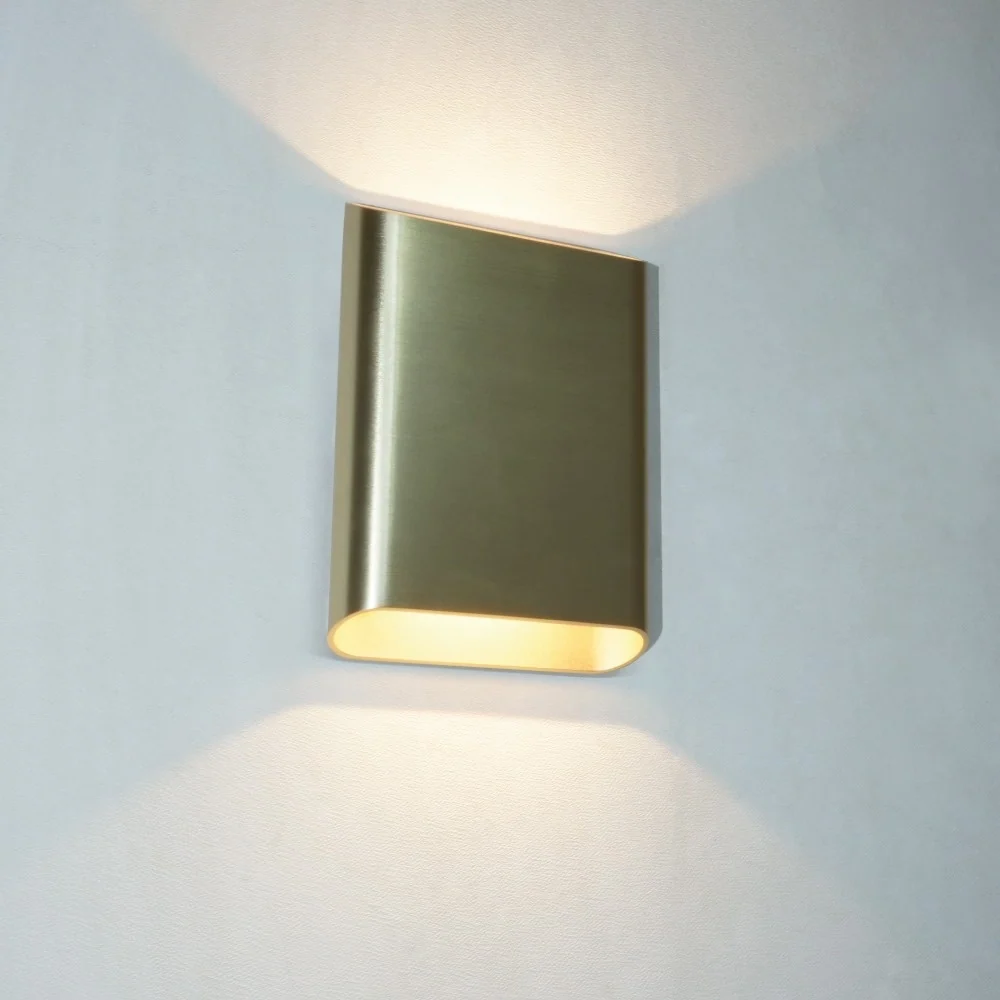 Artdelight wandlamp Diaz - 2 lichts - 4 x 20 cm - goud