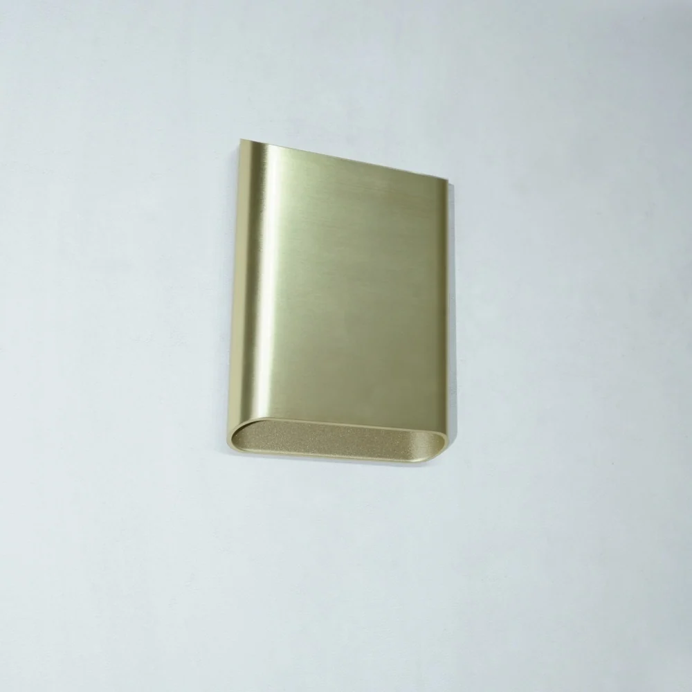 Artdelight wandlamp Diaz - 2 lichts - 4 x 20 cm - goud