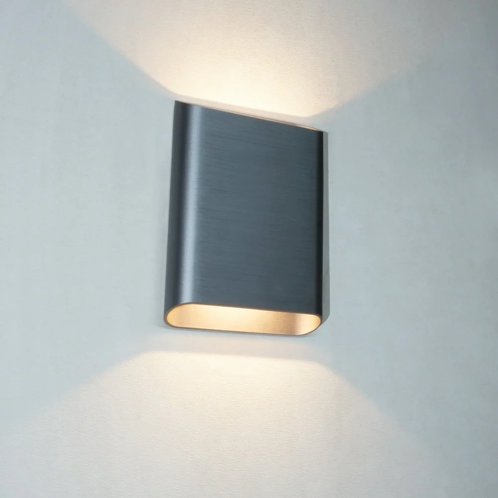 Artdelight wandlamp Diaz - 2 lichts - 4 x 20 cm - mat chroom