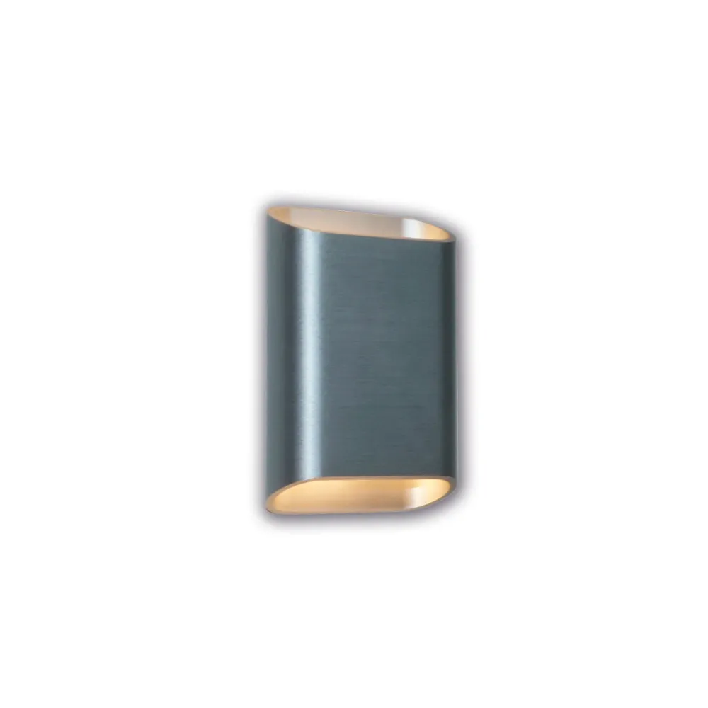 Artdelight wandlamp Diaz - 2 lichts - 4 x 15 cm - mat chroom
