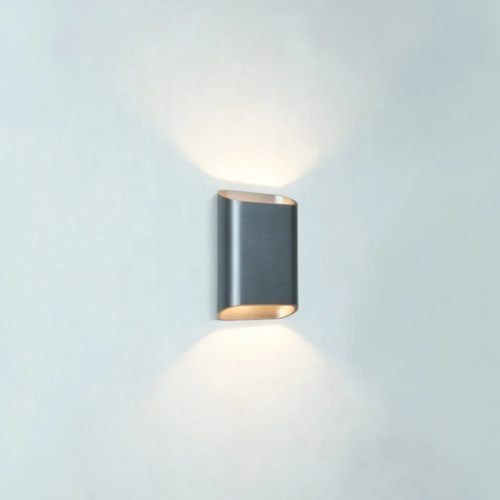 Artdelight wandlamp Diaz - 2 lichts - 4 x 15 cm - mat chroom